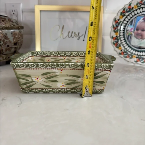 Vintage Temptations By Tara Old World Green Loaf/Casserole Dish 1.5 qt - Picture 8 of 11